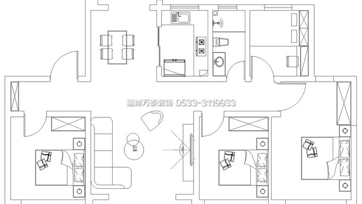 高青碧桂園120平現(xiàn)代風(fēng)格